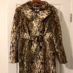 Sara Berman Leopard Print Peacoat